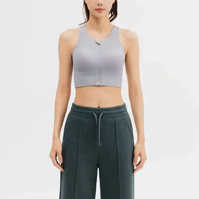 DECATHLON DOMYOS Bra Women's Gray-1