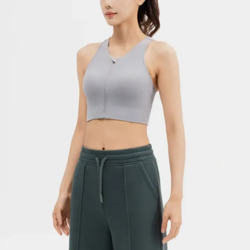 DECATHLON DOMYOS Bra Women's Gray-3
