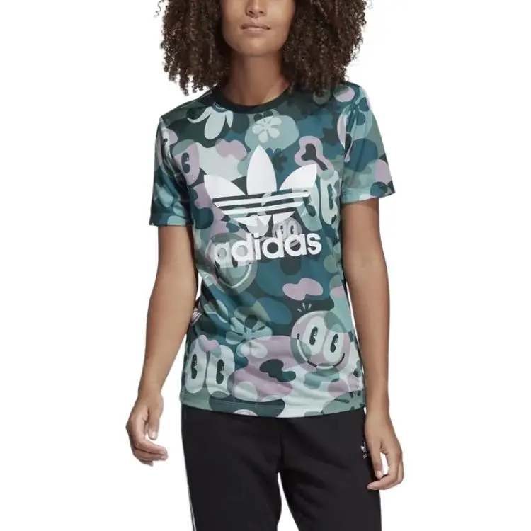 Adidas Originals T Shirt Women's Green-3