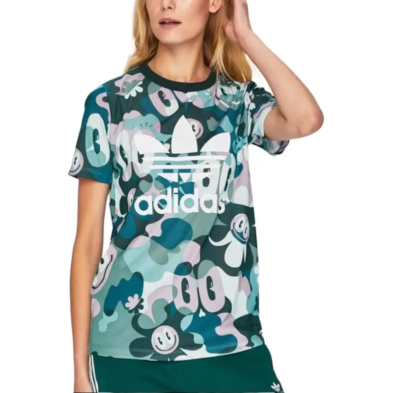 Adidas Originals T Shirt Women's Green-2