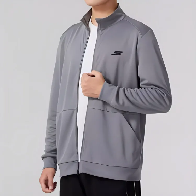 Skechers Sports Life Collection Jackets Coats Men's Gray-2