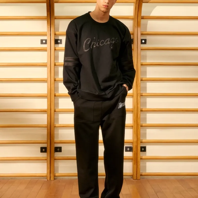 Mitchell & Ness Sweatshirt Unisex Black-3