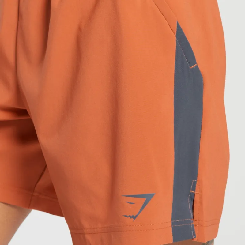 GYMSHARK SPORT 7' SHORTS Sports Shorts Men's Orange-4