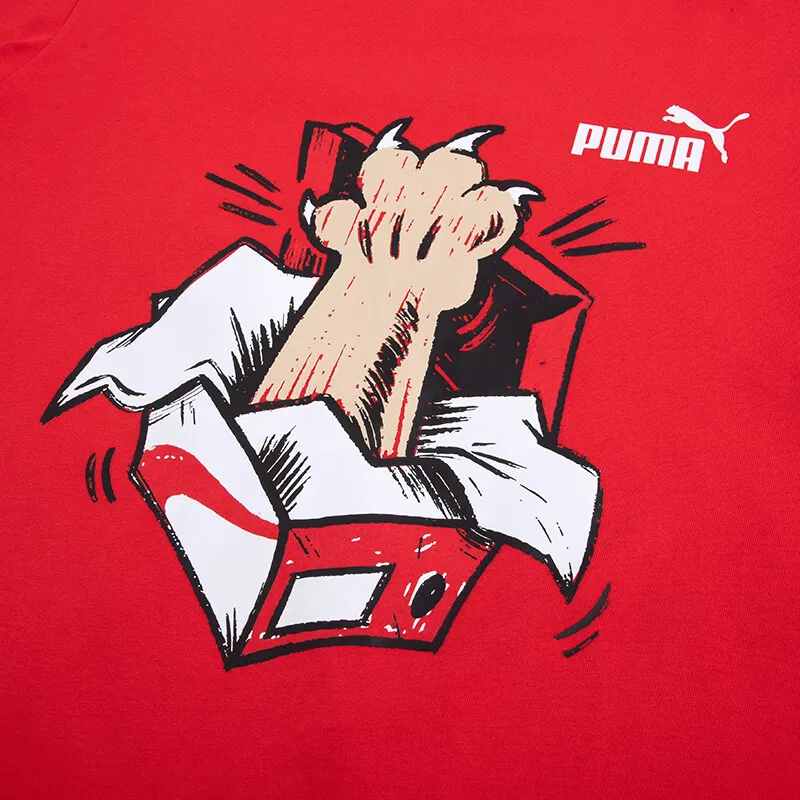 PUMA T Shirts Men Red-4