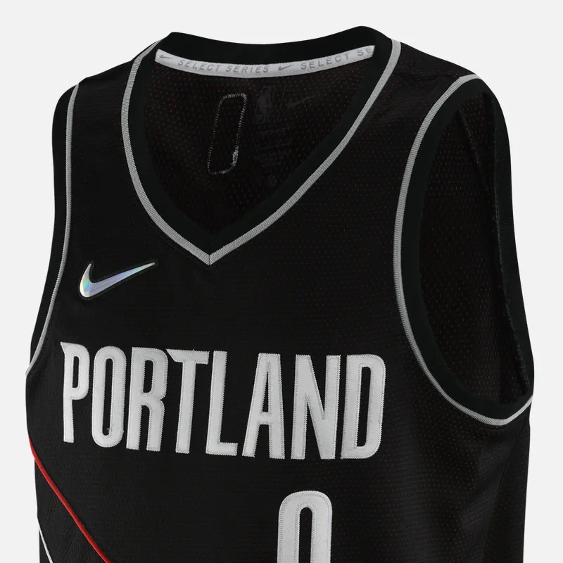 Nike Portland Trail Blazers D Lillard Swingman Jersey-2