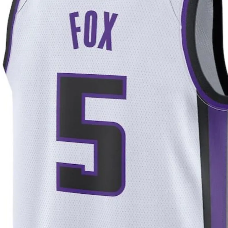 Nike De'Aaron Fox Sacramento Kings 2023/24 Association Edition Men's Nike Dri FIT Nba Swingman Jersey-3