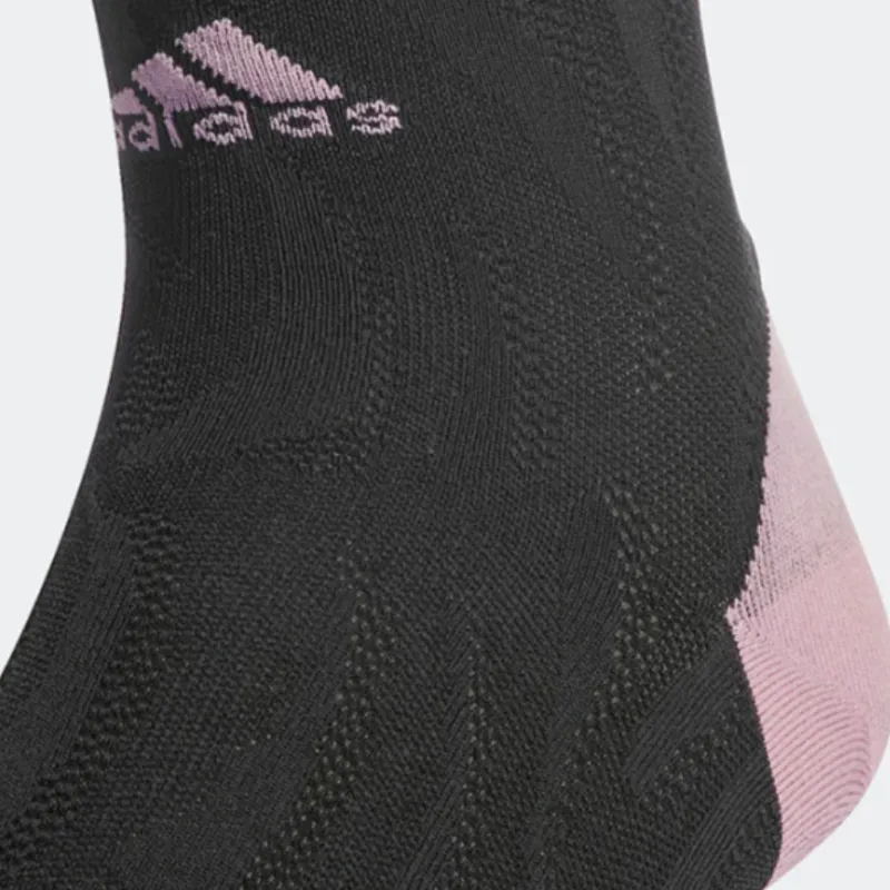 Adidas Mid Calf Socks Unisex 1 Pack Black/purple Pink-2