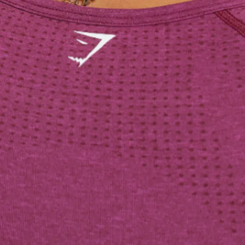 GYMSHARK T-Shirt Women's Plum Pink Mud Gray Stone-3