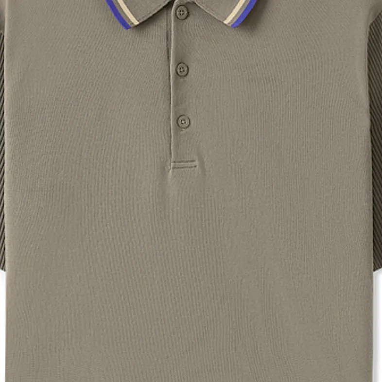 Skechers Polo Shirt Men's Gray Walnut-1