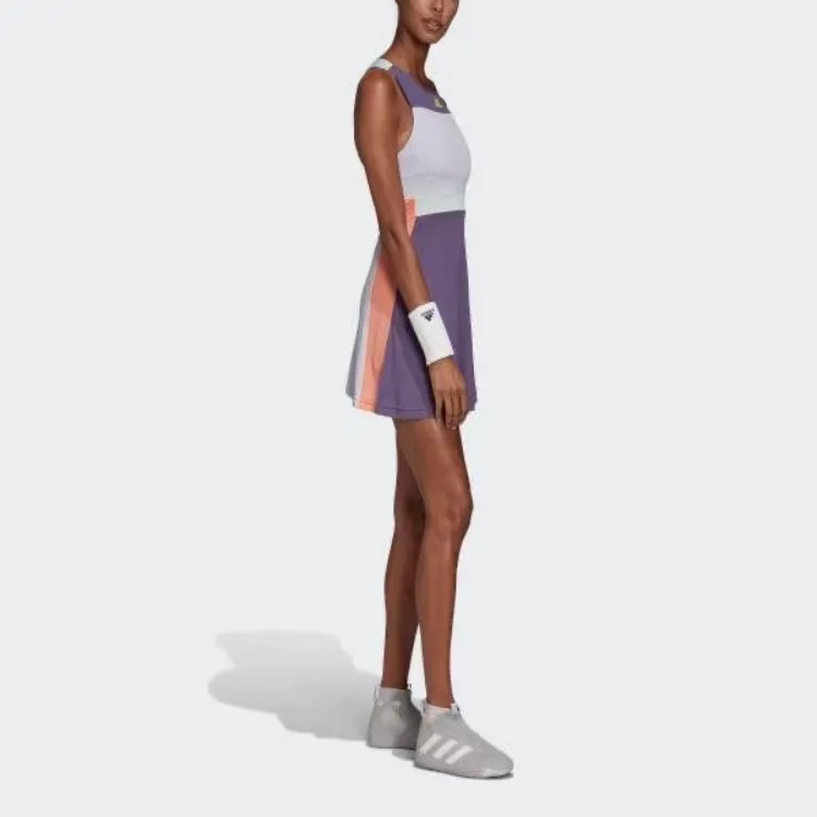 Adidas Sleeveless Dress Women's White Purple-2