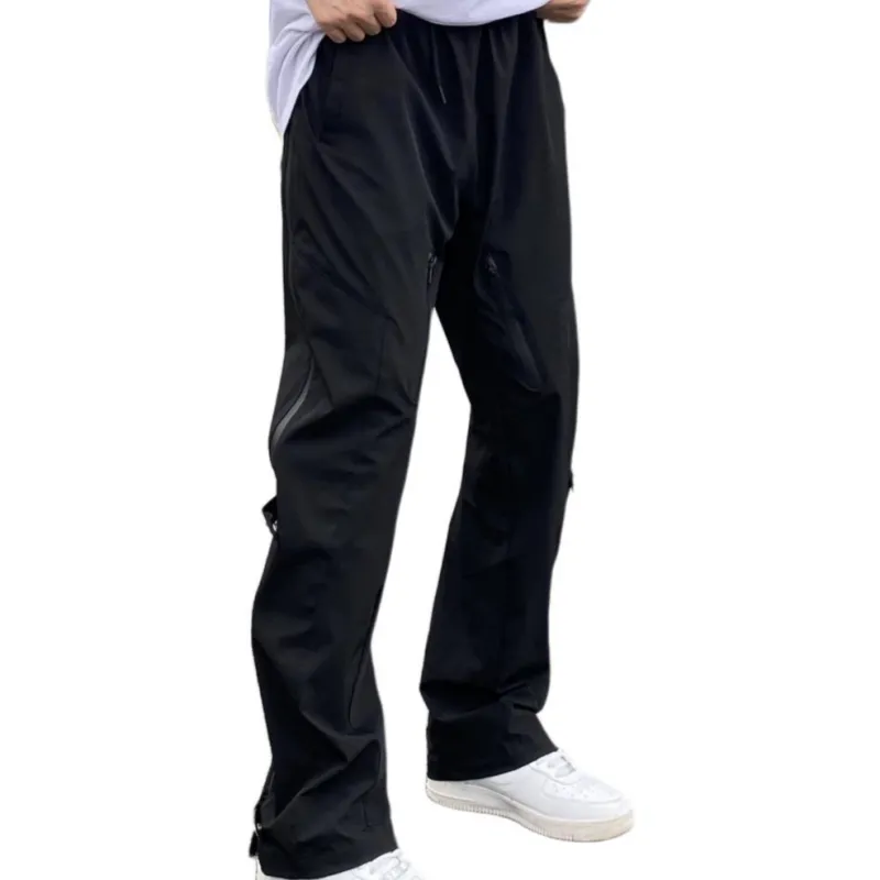 CORNILOT Casual Pants Unisex Black-1