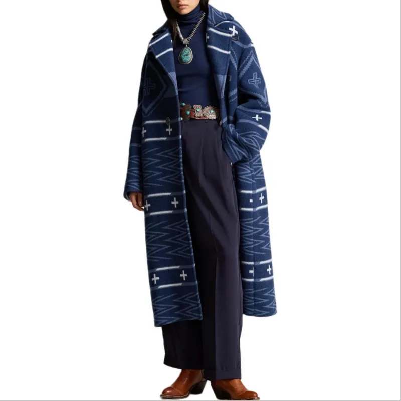 Polo Ralph Lauren x X Naiomi Glasses FW24 Coats Women's Indigo-1