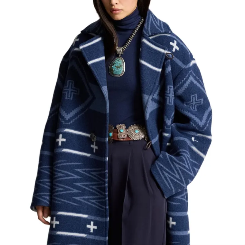 Polo Ralph Lauren x X Naiomi Glasses FW24 Coats Women's Indigo-6