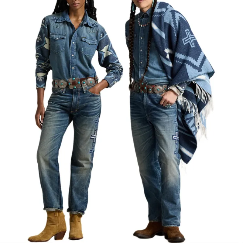 Polo Ralph Lauren x Naiomi Glasses FW24 Jeans Unisex Indigo-1