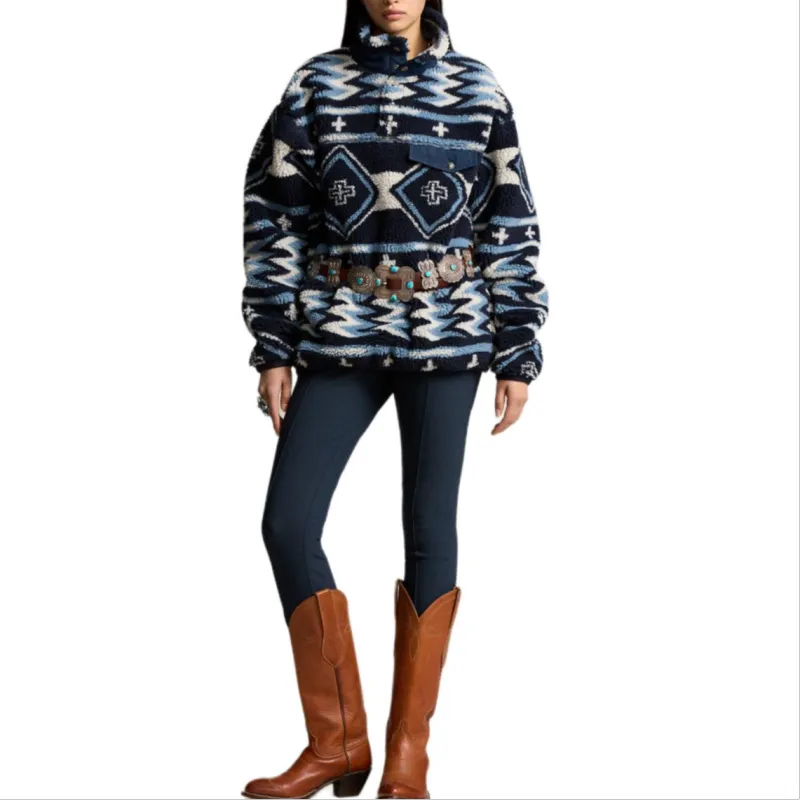 Polo Ralph Lauren x Naiomi Glasses FW24 Velvet-feel Coat Unisex Multicolor-2