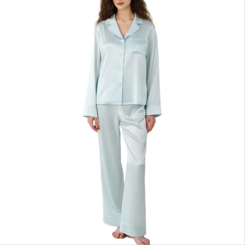 SILKY MIRACLE FW23 Pajama Set Women's Blue-1
