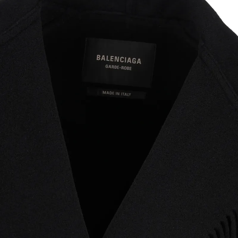 Balenciaga Belted Fringed Coat-6