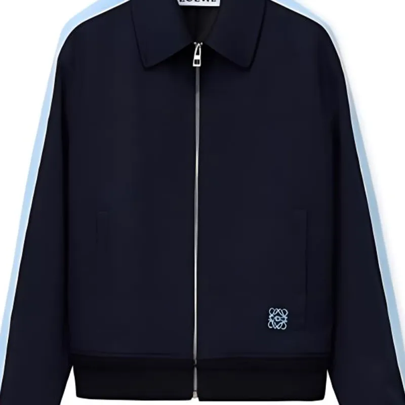 LOEWE Jackets Men Navy Blue-5