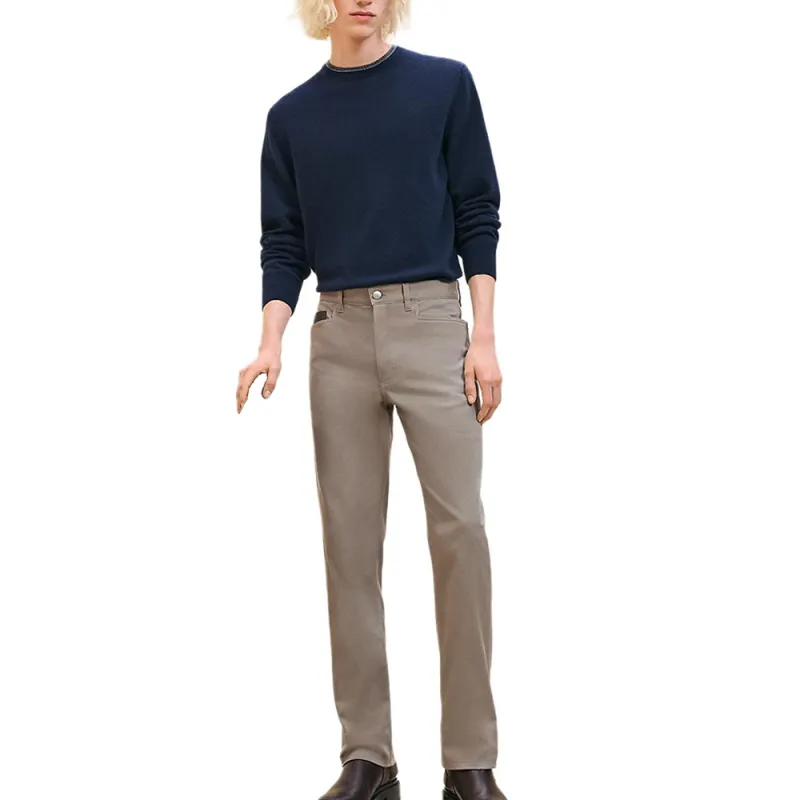 HERMES FW24 Jeans Men's Mud Charcoal-1