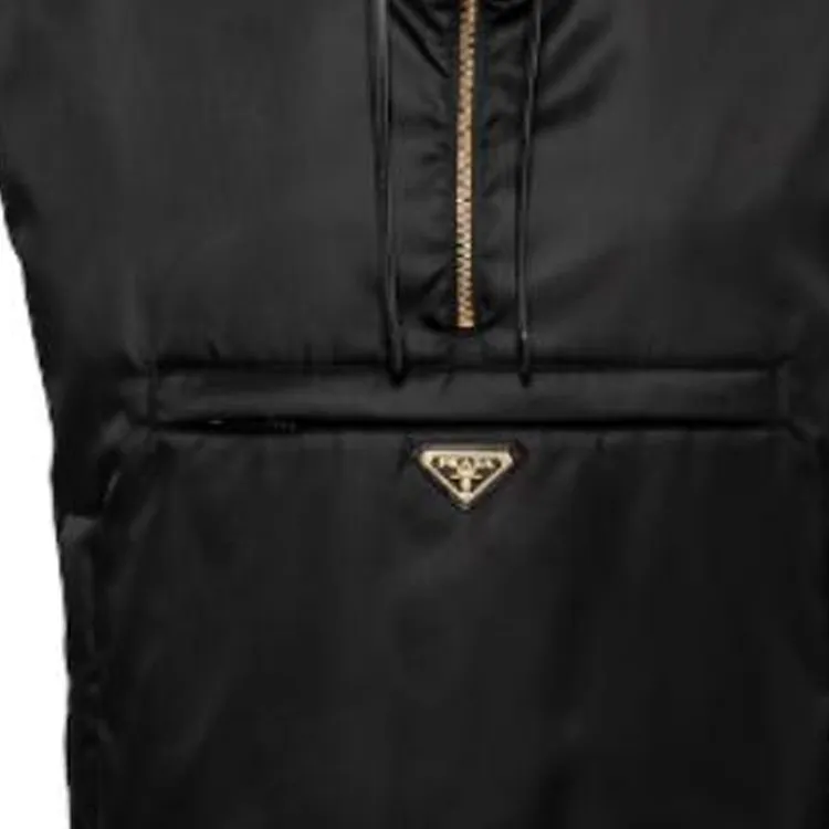 PRADA Half Zipped Drawstring Gilet-6
