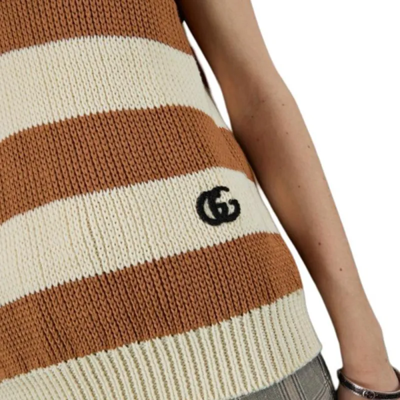 GUCCI Vests Women's Brown-5