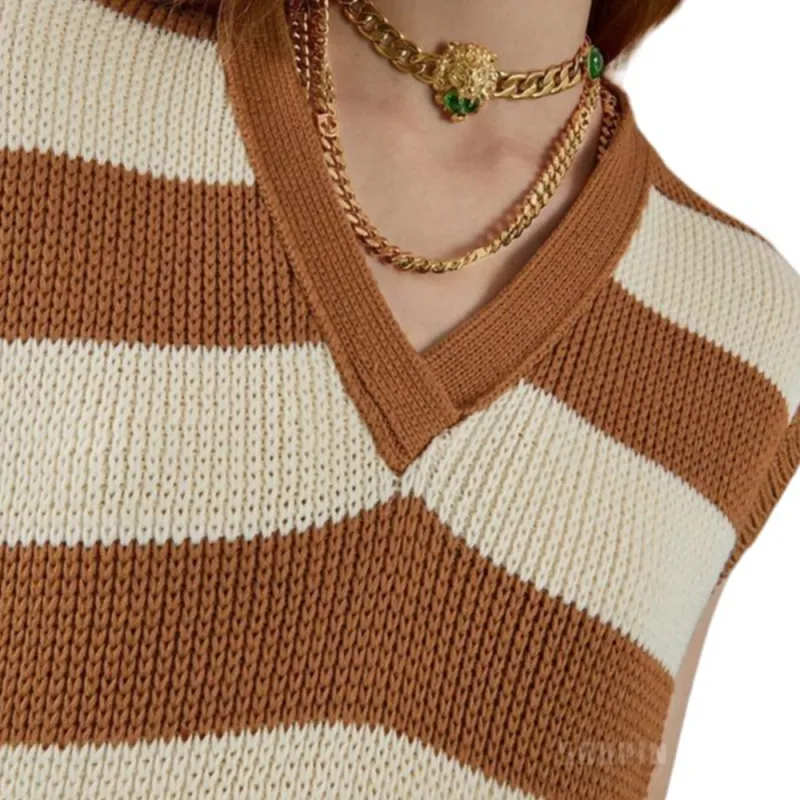 GUCCI Vests Women's Brown-6