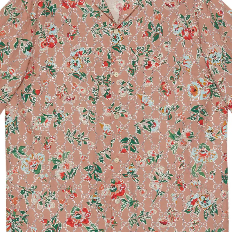 GUCCI Shirts Men Pink-4