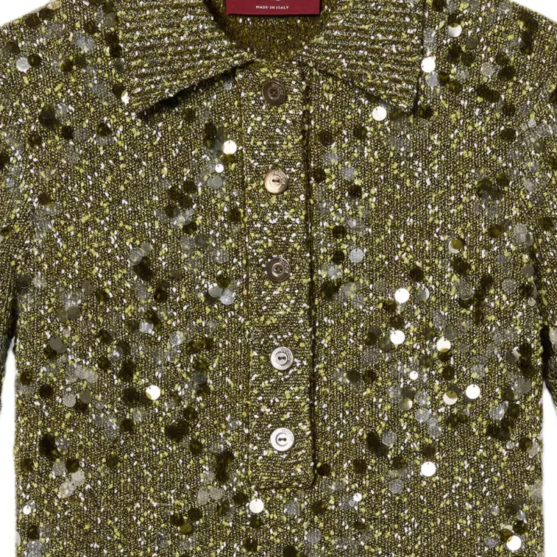 GUCCI FW24 Polo Shirt Women's Green-3