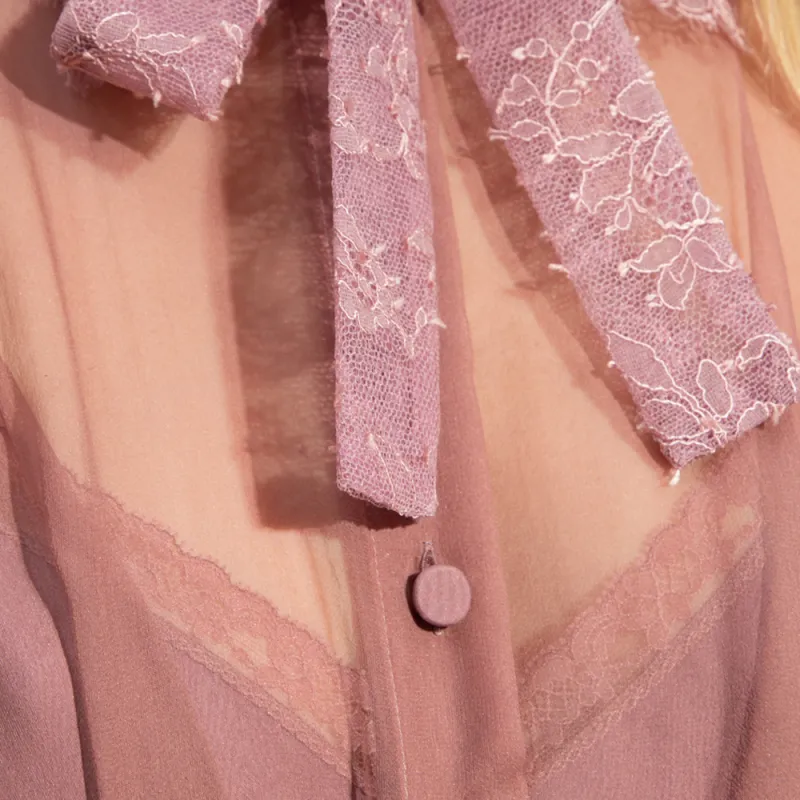 GUCCI FW22 Long-Sleeved Dresses Women's Peach-4