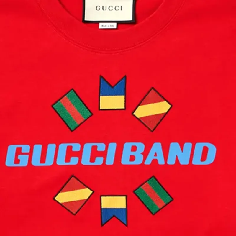 GUCCI T-Shirts Men Red-4