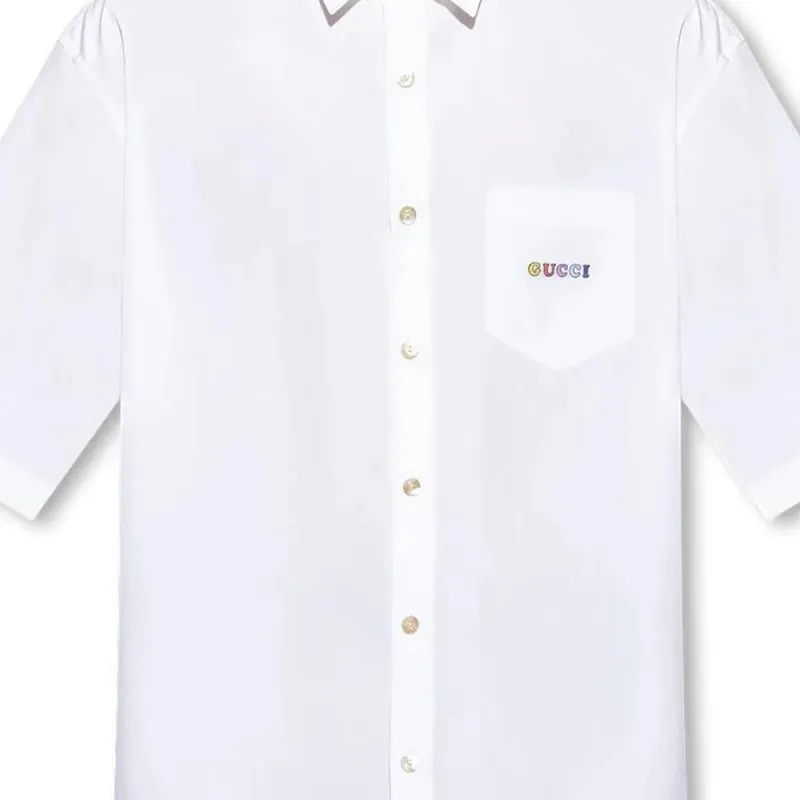 GUCCI Shirts Men White-7