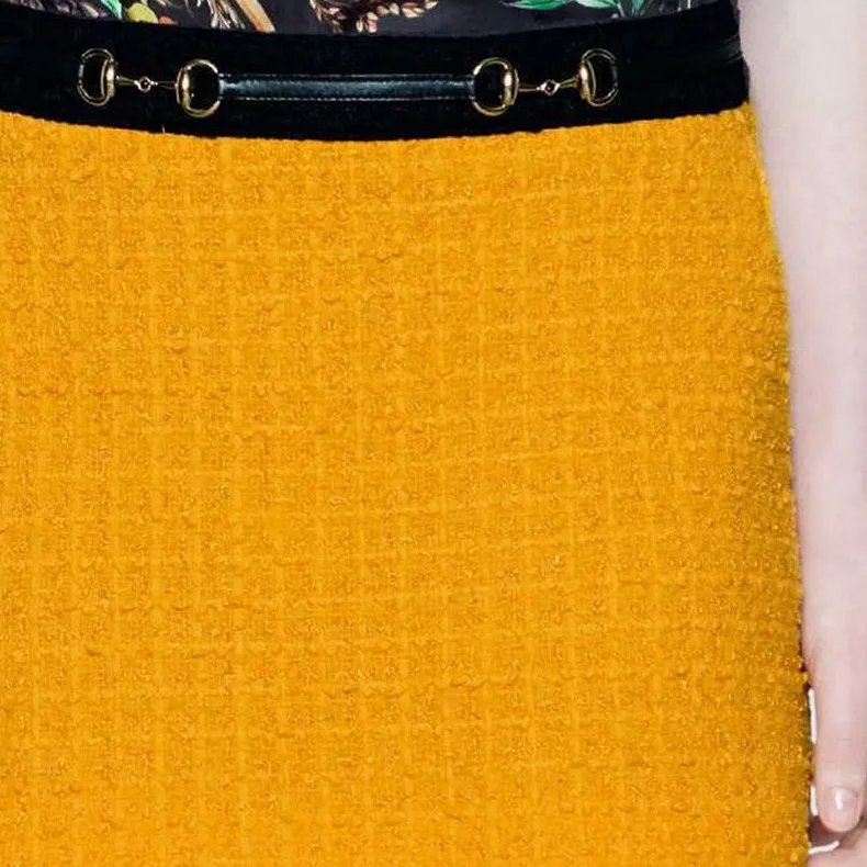 GUCCI SS20 Casual Short Skirts Women's Yellow-4