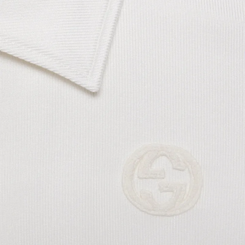 GUCCI Logo Patch Polo Shirt-5