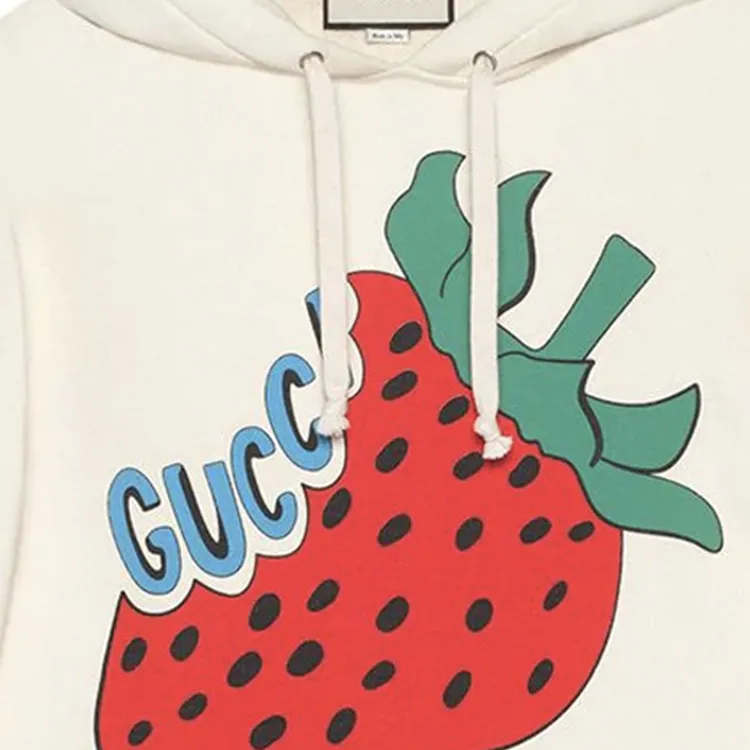 GUCCI Sweatshirts Men Gray White-4
