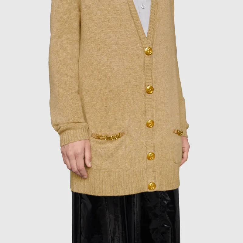 GUCCI Cashmere Knitted Cardigan-4