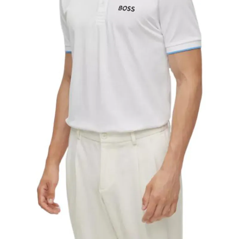 HUGO BOSS SS23 Polo Shirts Men White-4