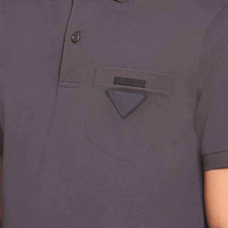 PRADA Polo Shirts Men Dark Gray-1