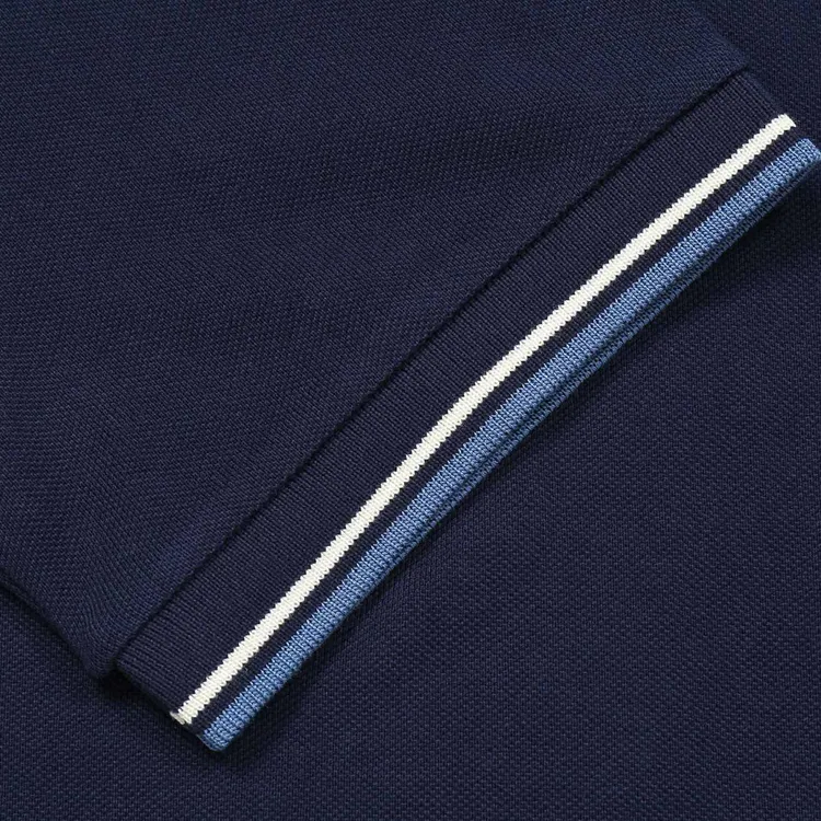 PRADA Polo Shirts Men Navy Blue-4