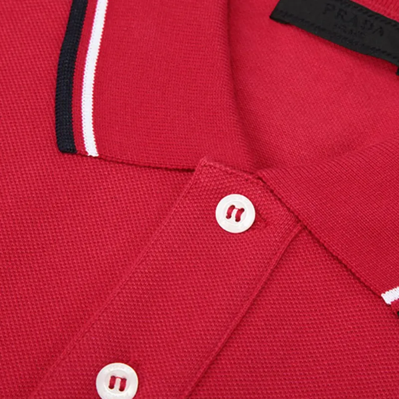 PRADA Polo Shirts Men Red-3