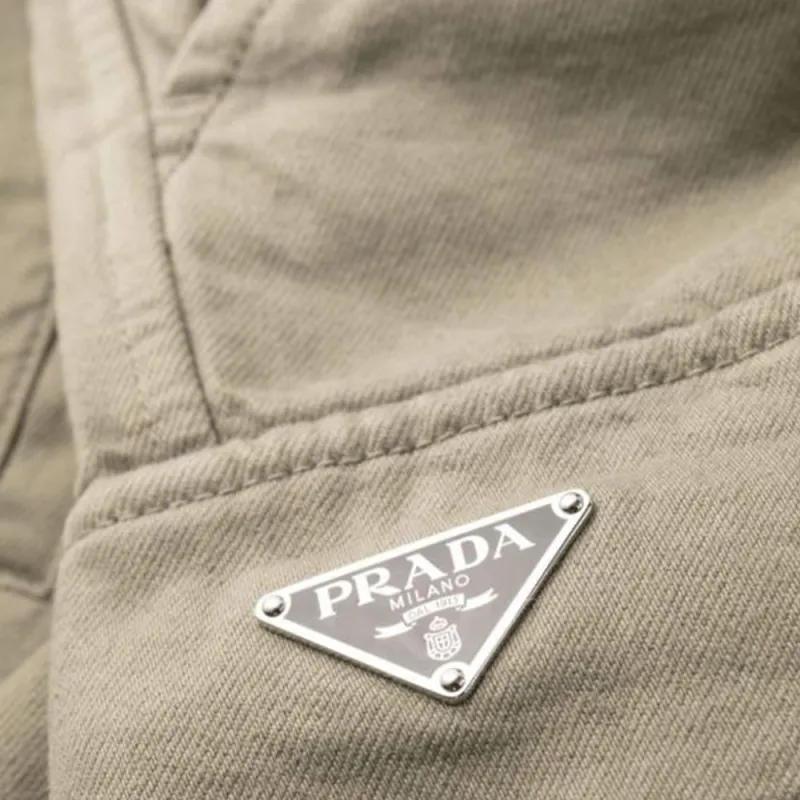 PRADA Casual Pants Men Khaki-3