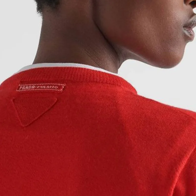 PRADA Regular T-Shirt Women's Red-1