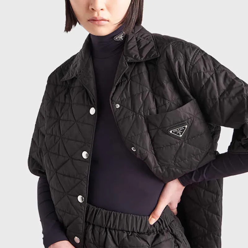 PRADA Re-Nylon Shirts Women's Black-5