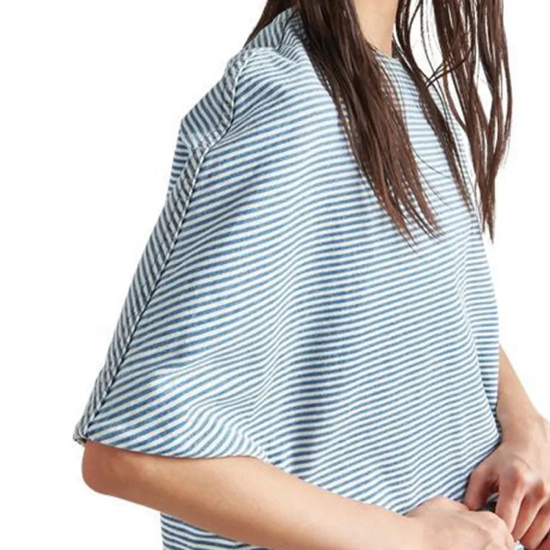 PRADA Short-Sleeved Dresses Women's Denim Blue-4