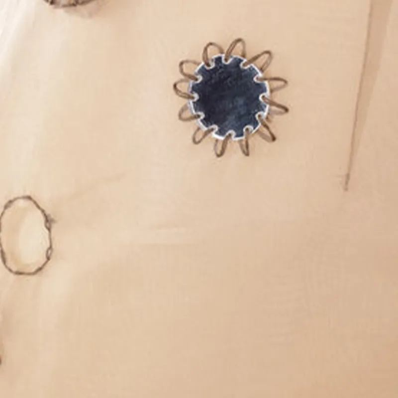 PRADA Embroidered Straight Hem Skirt-4