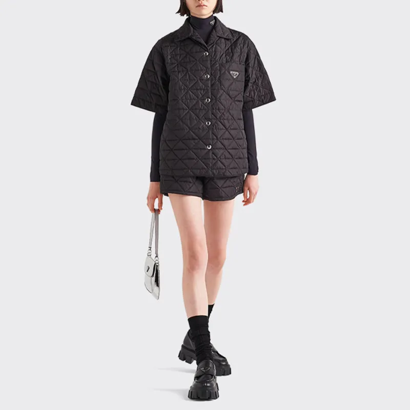 PRADA Re-Nylon Shirts Women's Black-2