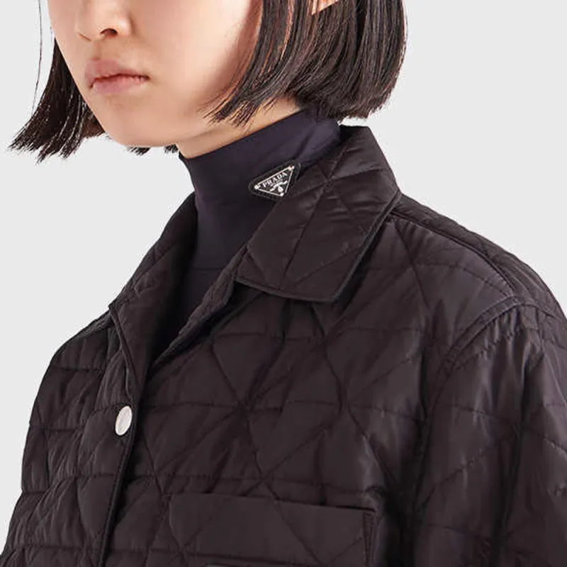 PRADA Re-Nylon Shirts Women's Black-4