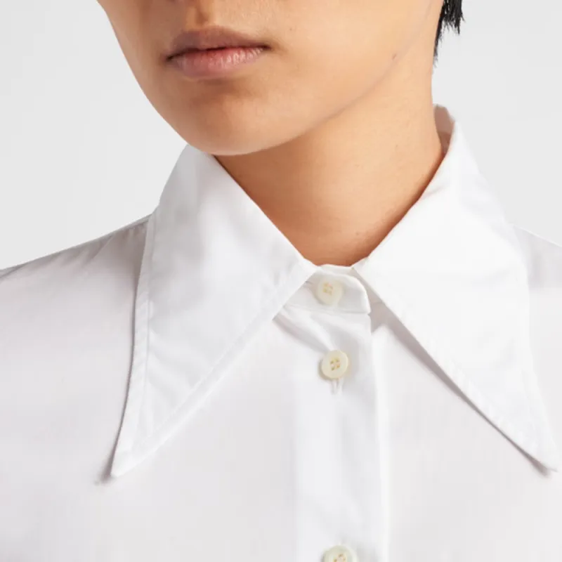 PRADA Jewel buttons Poplin Shirt-1