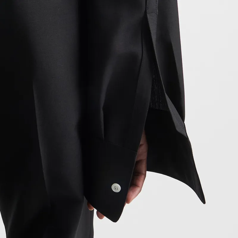 PRADA Long-Sleeved Single-Breasted Shirt Jacket-5