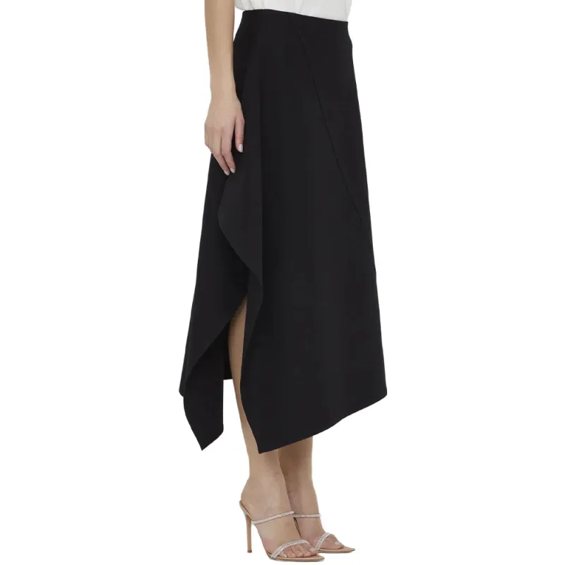 Bottega Veneta Asymmetric Midi Skirt-2