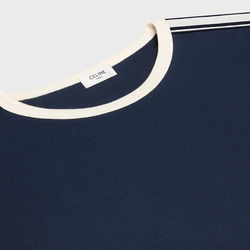 CELINE SS25 T Shirt Men's Marine Blue-6